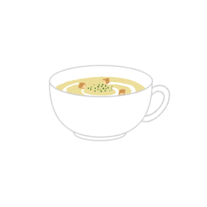 コーンスープのイラスト