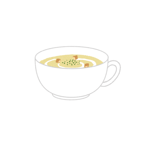 コーンスープのイラスト