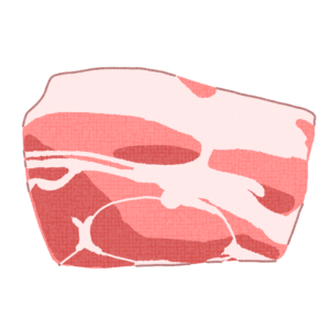 ロース肉のイラスト