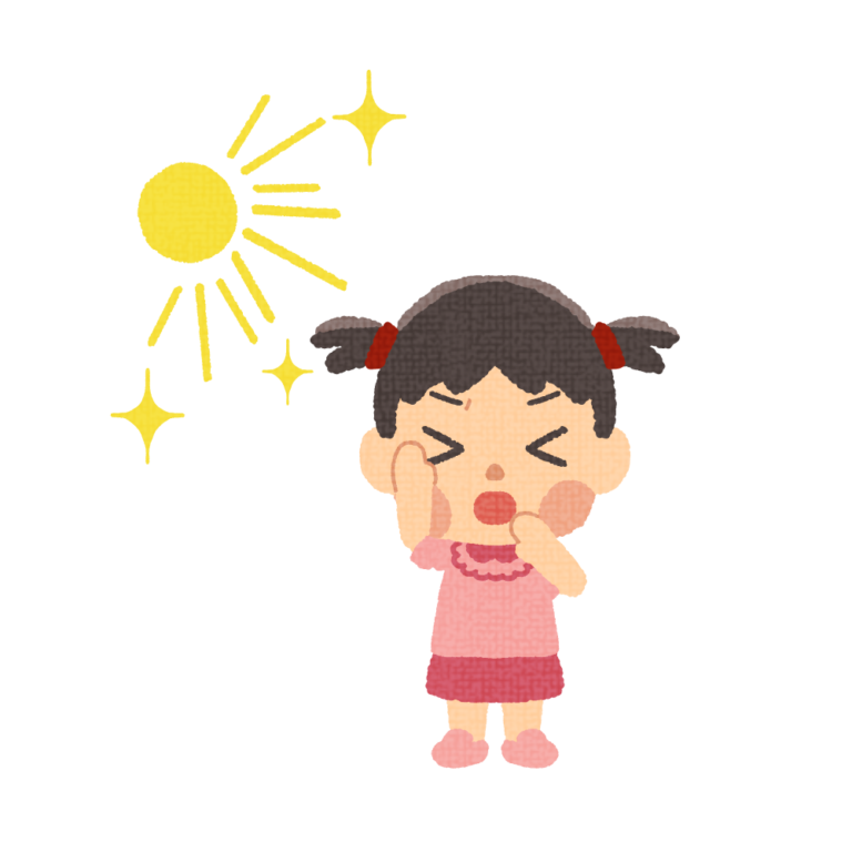 A girl hypersensitive to light illust world