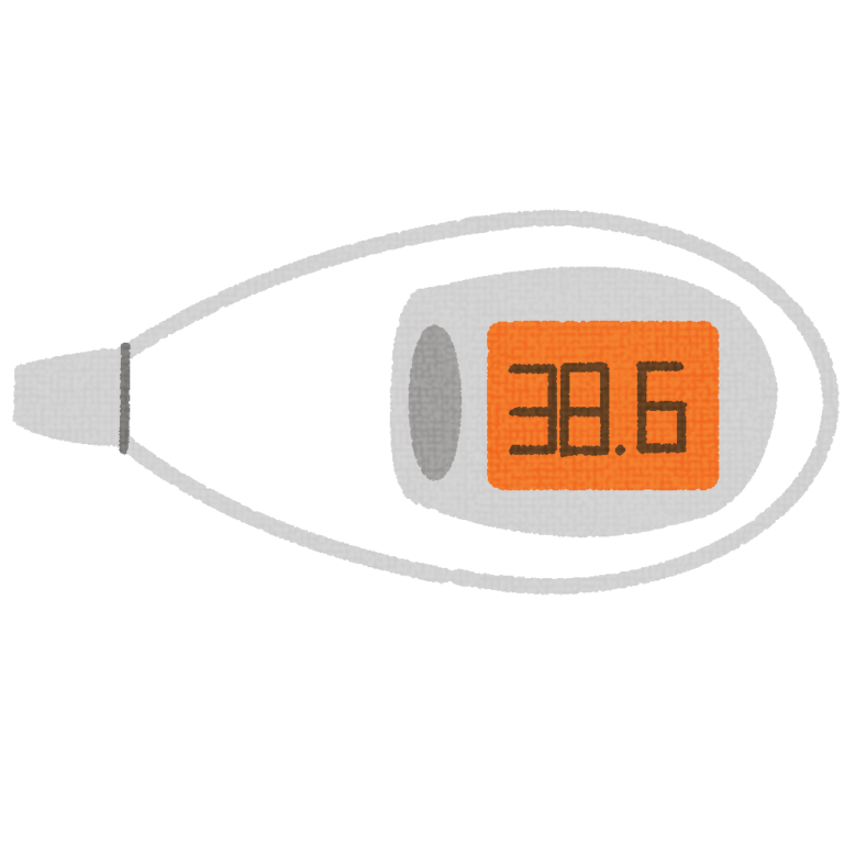 Ear thermometer (high fever) illust world